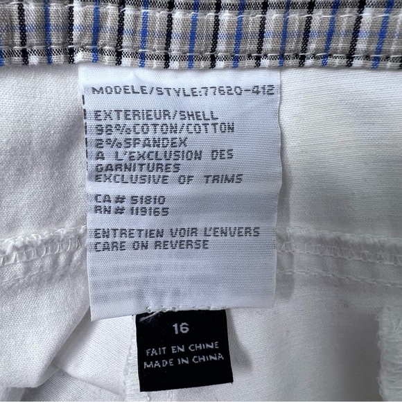 Northern Reflections White Cargo Capris Size 16 - Picture 8 of 8